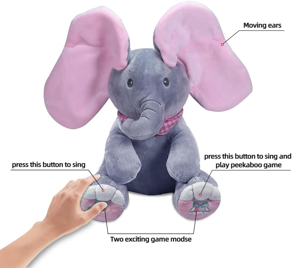 Peek-A-Boo-Elephant™ - Montessori Plush Toy